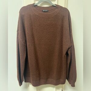Brown Crew Neck Sweater
